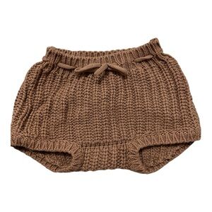 Quincy Mae Brown Knit Tie Bloomer 18-24